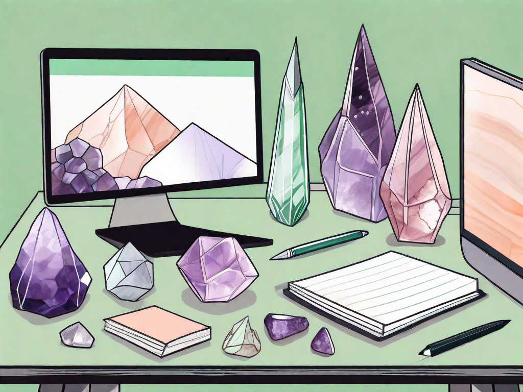 Several different types of crystals such as quartz