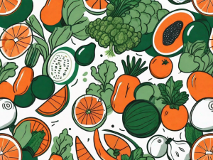 A variety of colorful fruits