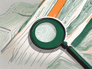 A magnifying glass focusing on a highlighted section of a manuscript