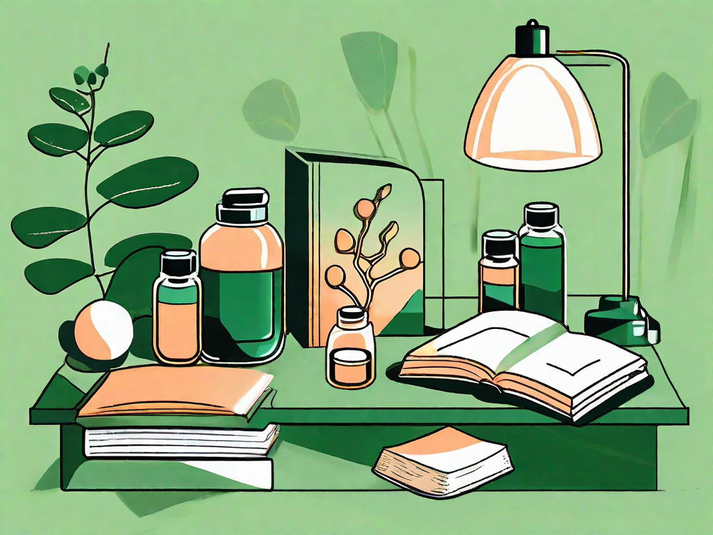 Various supplements like fish oil capsules