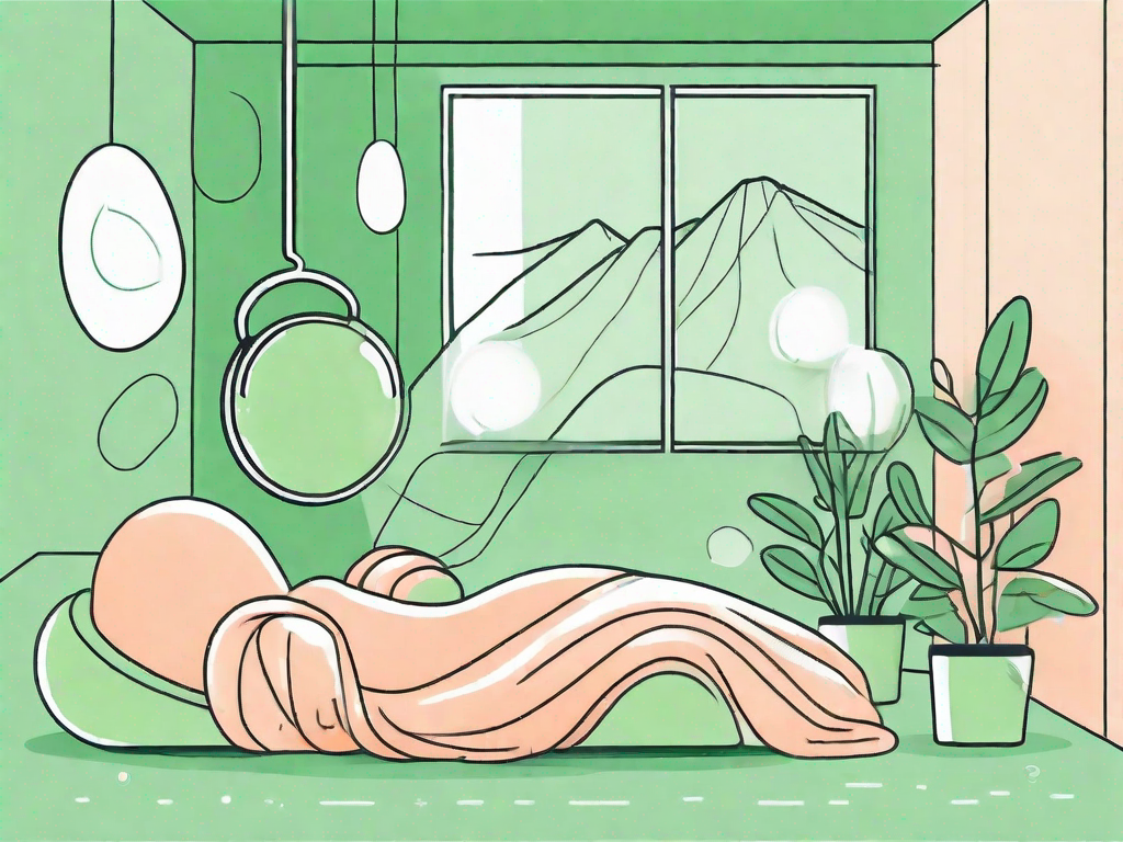 A peaceful environment with sensory calming elements such as a bubble tube