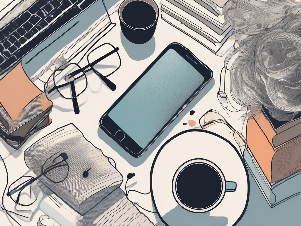 A scattered pile of books with a pair of glasses on top