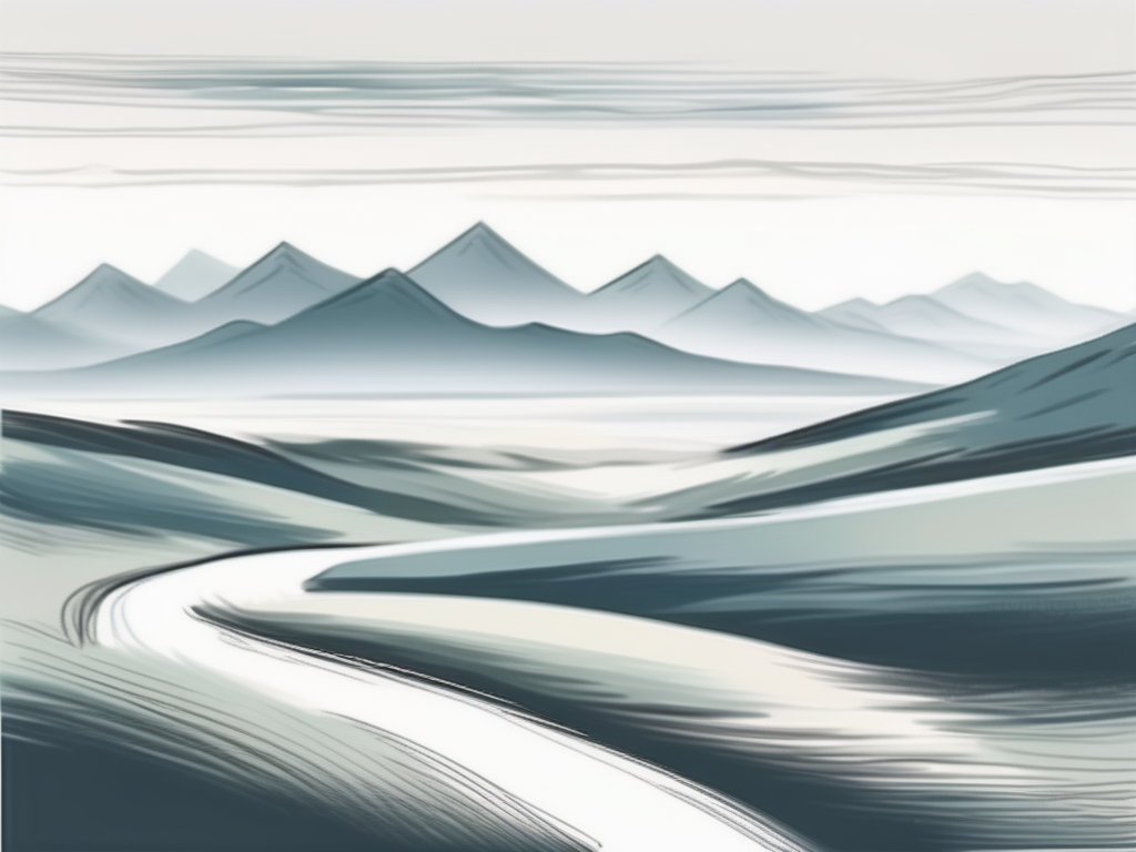 A blurred landscape with a clear